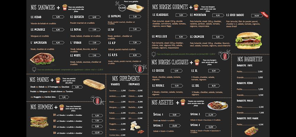 URBAN FOOD - Menu Image 1