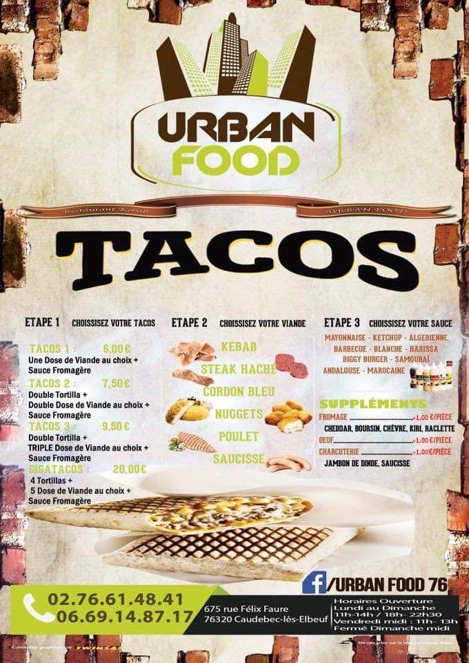 URBAN FOOD - Menu Image 3