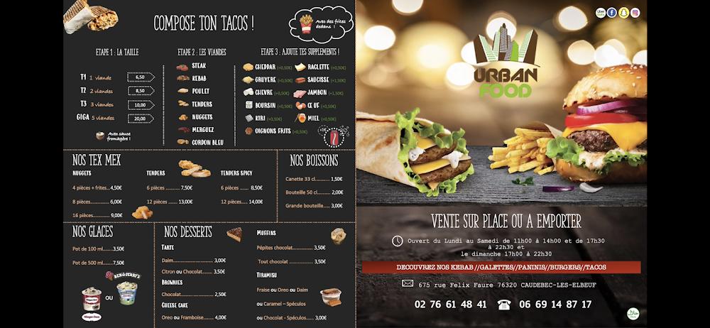 URBAN FOOD - Menu Image 4